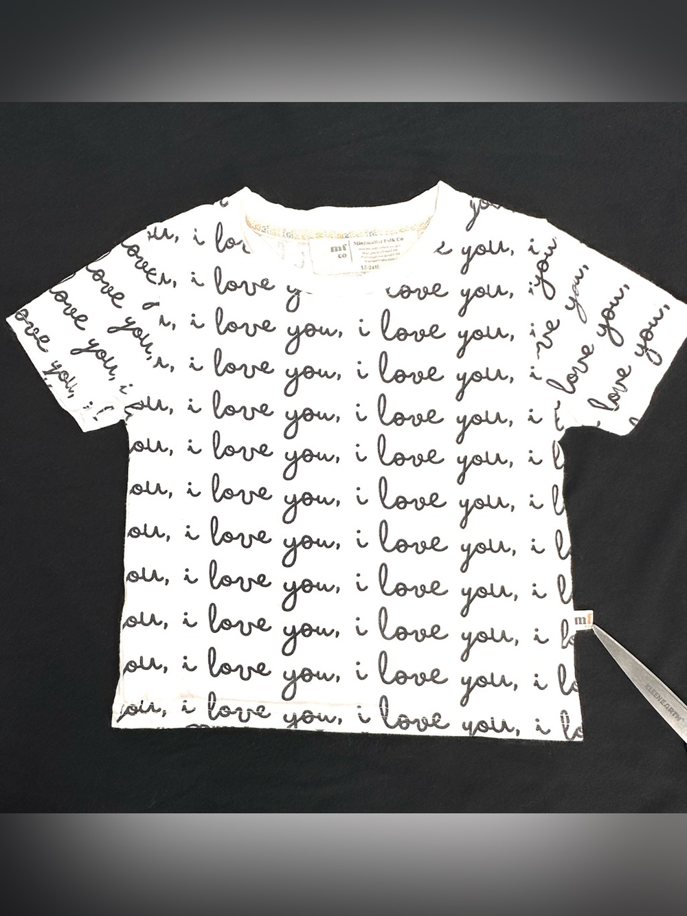 Minimatist Folk Co "I Love You" T-Shirt size 18-24M
